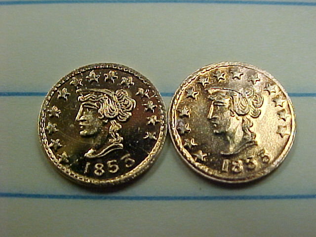 1853-1/4-Calif.-Gold-Token-Real-Or-Fake